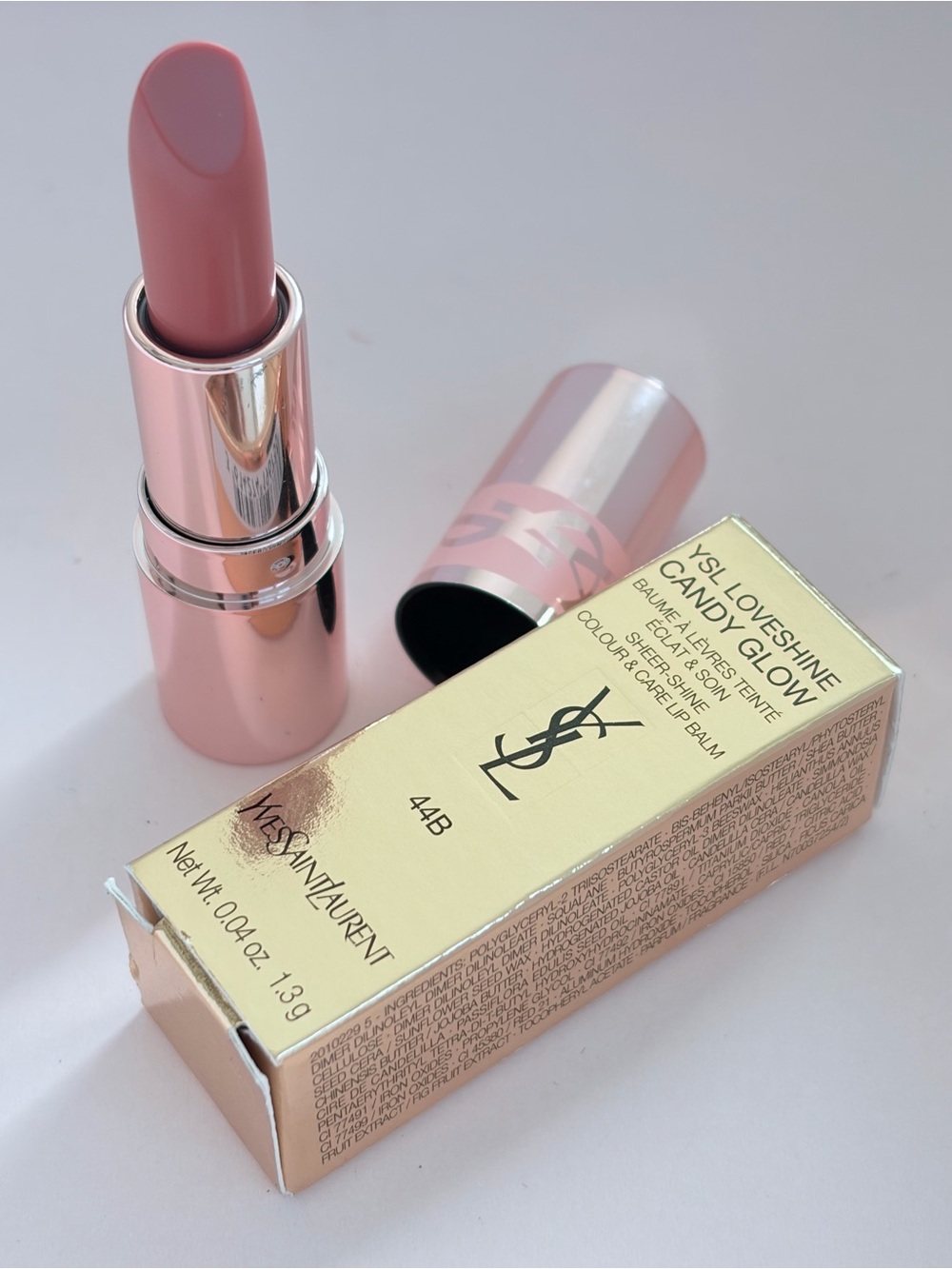 Yves Saint Laurent Loveshine Candy Glow Sheer Lipstick – Soft Nude Pink (44B)